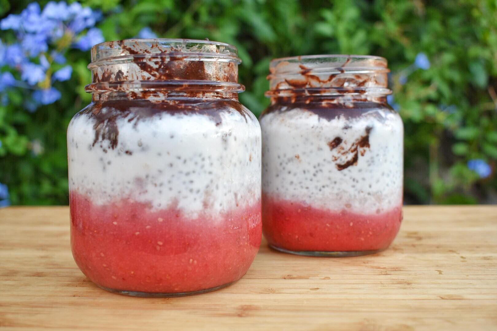 Lamington Inspired Chia Pudding